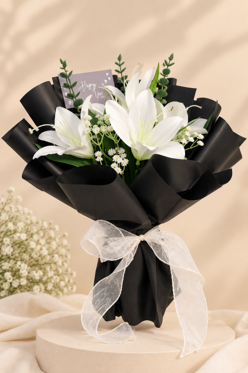 Midnight Lily Elegance
